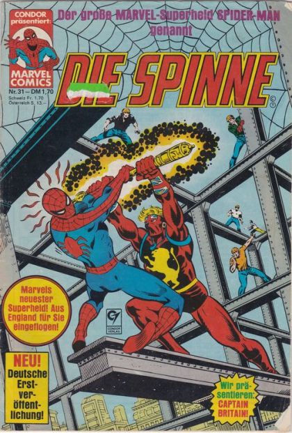 Die Spinne (Condor) [GER] #31 – Hier kommt: Captain Britain / ...und Captain Britain