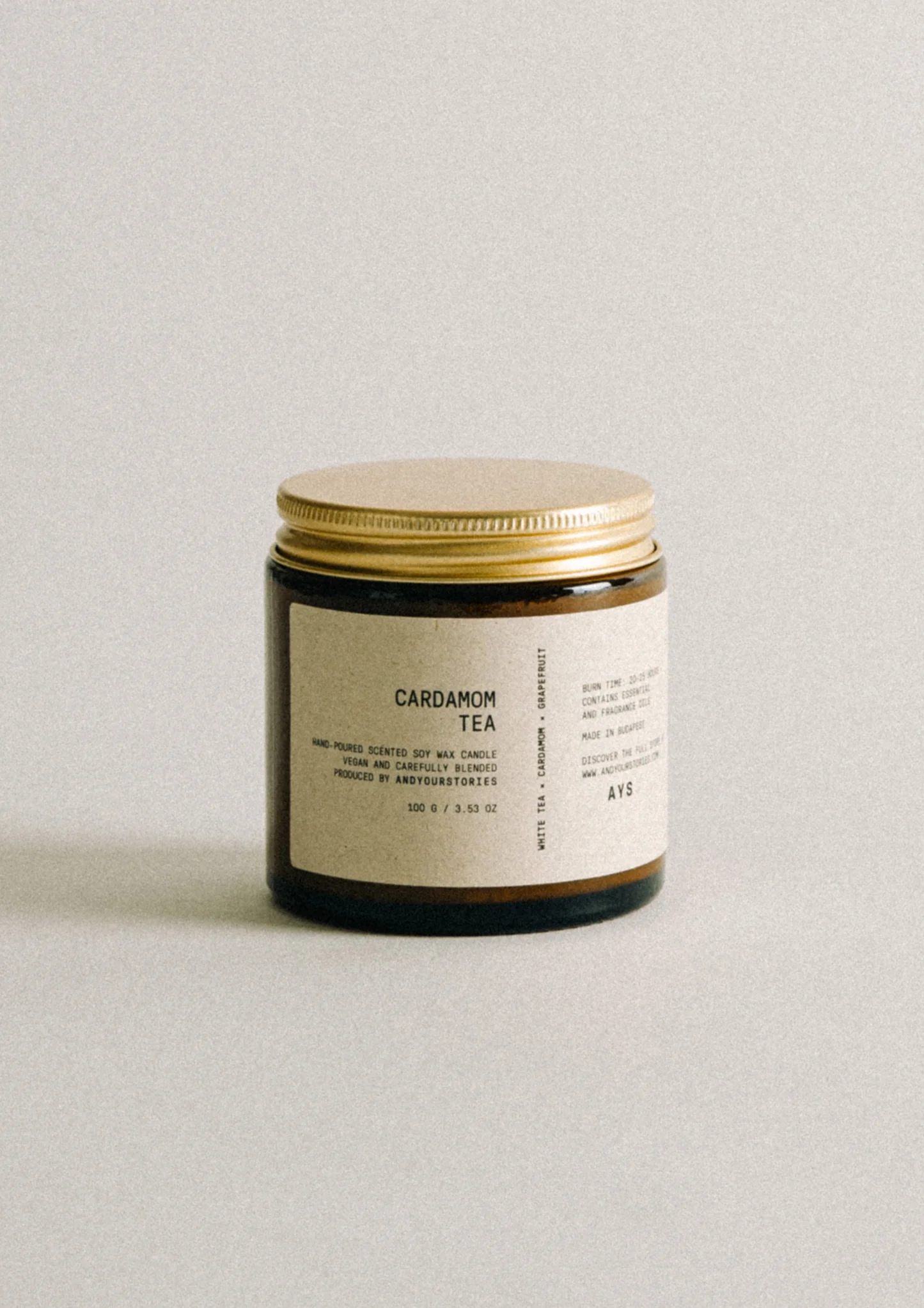 Cardamom tea - Szójagyertya